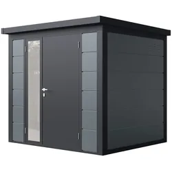 Wolff Finnhaus Metall Gartenhaus Ulrik 230 x 200 cm (Ulrik 2320) felsgrau