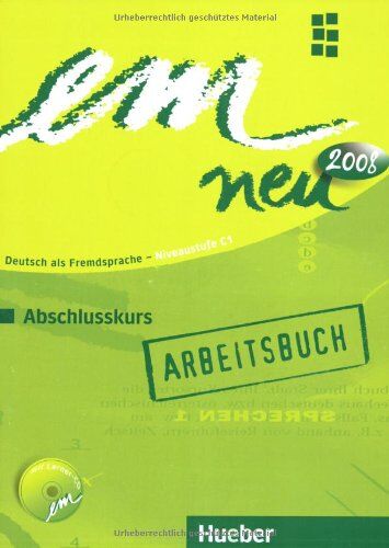 Jutta Orth-Chambah - em neu 2008 Abschlusskurs: Deutsch als Fremdsprache / Arbeitsbuch mit Audio-CD: Deutsch als Fremdsprache Niveaustufe C1. Ein Lehrwerk im Baukastensystem - Preis vom 09.10.2026 07:28:09 h