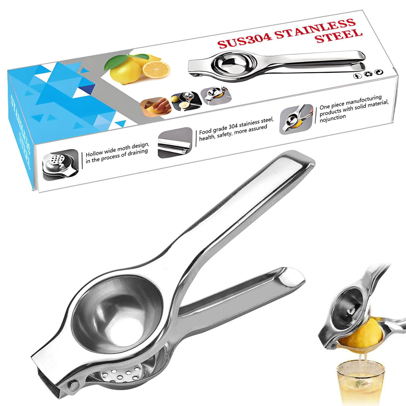 Dripio Handmatige Citruspers van Roestvrij Staal, Zilverkleurig