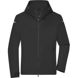 James & Nicholson Herren Outdoor Softshell Jacke Softshell-Jacke JN1180 black S