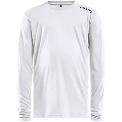 CRAFT Rush Langarmshirt Kinder 900000 - white 122/128