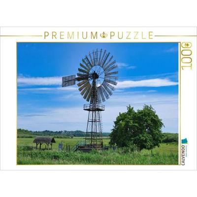 CALVENDO Puzzle Das Windschöpfwerk Lobbe - Historische Sehenswürdigkeit | 1000 Teile Lege-Größe 64 × 48 cm Foto-Puzzle für glückliche Stunden