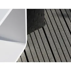 21x139 mm "Die Kompakte", WPC-Terrassendielen, anthrazit, Hohlkammerprofil, grob/fein, gebürstet
