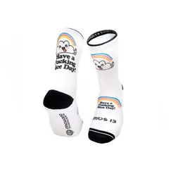 MALDITA BUENA SUERTE Socken Nice Day | weiß M | 39-40