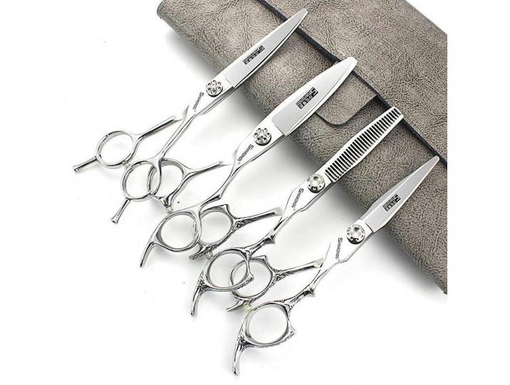 Haarschneide-Set 4-teiliges Set, Silberfarben, Metall, 6x1x17.8 cm, Freizeit & Co, Wellness & Gesundheit, Körperpflege