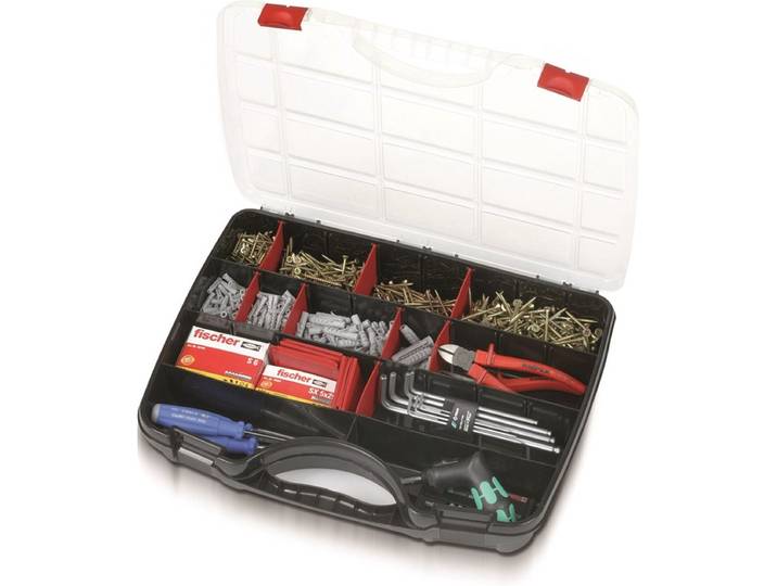 Parat PROFI-LINE Organize S Assortimentskoffer (b x h x d) 460 x 355 x 80 mm Aantal vakken: 26 1 stuk(s)