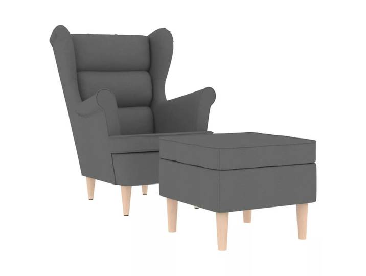 VidaXL - Sessel stoff, One Size, Schiefergrau
