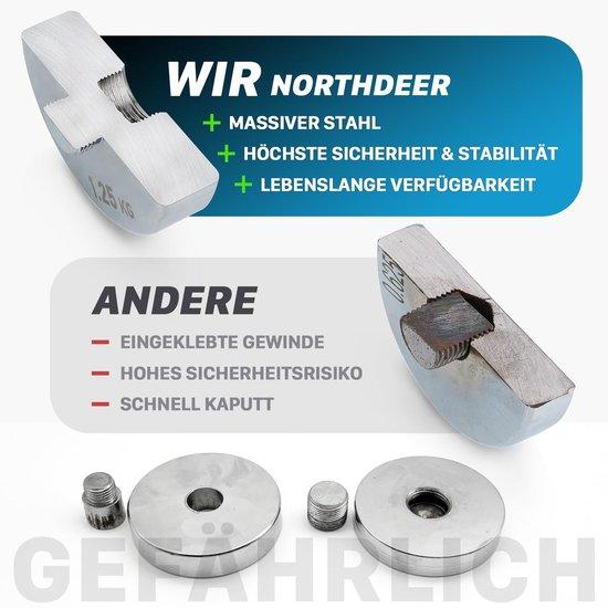Hantel, 15 kg - verstellbare Stahlhalterung - Schaumstoffgriffe - ideal für das Training zu Hause