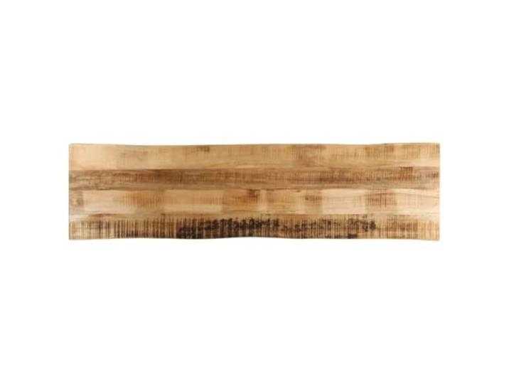 POUFGDR Tischplatte, Mangoholz, ungeschliffen, 180 x 40 x 3,8 cm Rustikaler lebender Rand, leicht zu reinigende Oberfläche, multifunktionale Ersatzplatte