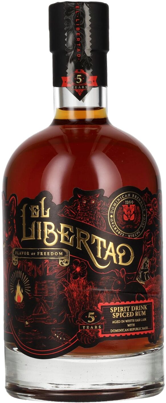El Libertad 5 Years Old Flavor of FREEDOM Spiced Rum 41% Vol. 0,7l