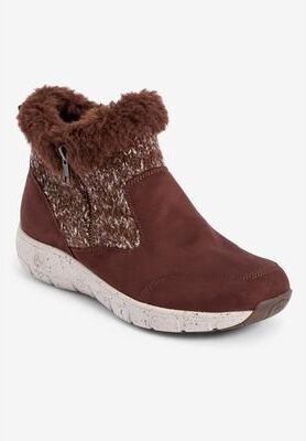 Women's The Tavi Weather Bootie by Comfortview in Brown (Size 12 M)