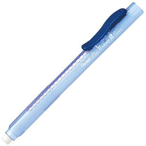 Pentel Radierstift Clic Eraser 2, ZE11T, nachfüllbar, mit Vorschub, blau-transparent