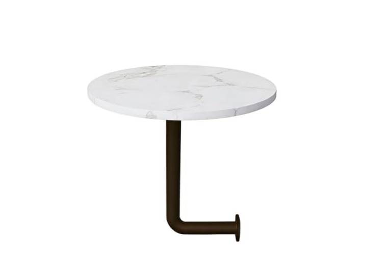 Wandtisch Rund E0 Platte Metallhalterung 2 Größen 35x40 40x40cm Runde Wandtisch für Café Bar und Restaurant(D,40cm/15.7in)
