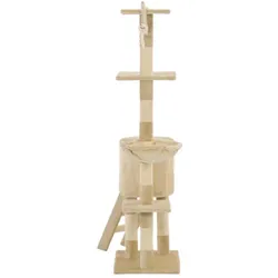 vidaXL Erik (138 cm, Beige), Katzenbaum
