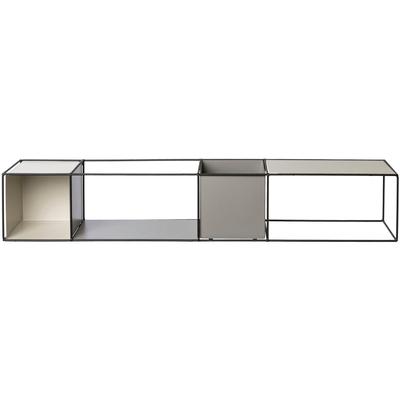 Deko-Wandregal CREATIV HOME "Wandregal", grau, B:90cm H:16cm T:16cm, Regale