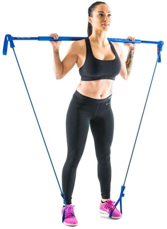 Bauchtrainer GYMSTICK "Origina", blau, Bauchtrainer, B/H/L: 3cm x 3cm x 130cm, Kunststoff, Bauchtrainer, B:3cm H:3cm L:130cm blau B/H/L: 3cm x 3cm x 130cm