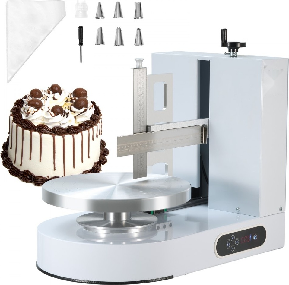 Tortendekorationsmaschine - Kuchenglasurverteiler 15,24-35,56 cm - Weiße Tortenverzierungsgerät