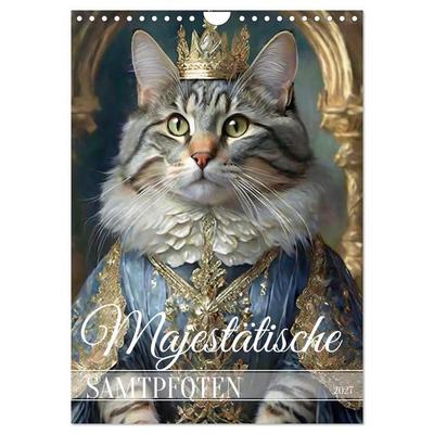 Majestätische Samtpfoten (Wandkalender 2027 DIN A4 hoch), CALVENDO Monatskalender