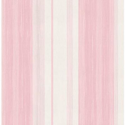 Vliestapete ART FOR THE HOME "Streifen", rosa (rosa, weiß), B:0,52m L:10m, Vlies, Tapeten, Rosa/Weiss - 10m x 53 cm