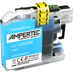 Kompatible Tinte ersetzt Brother LC-123C  cyan