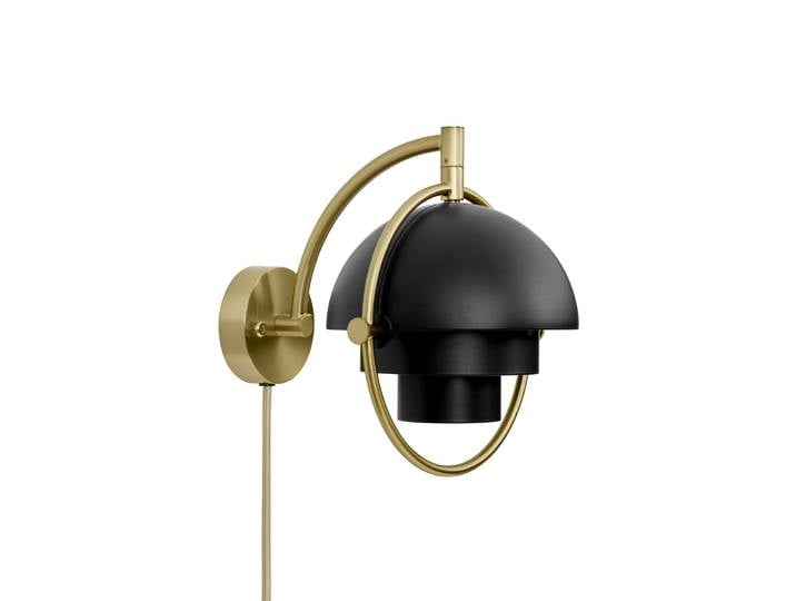 Gubi - Applique avec prise Multi-Lite - Noir - Métal - Designer Louis Weisdorf
