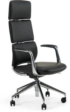 Modrest Clyne Modern Black Vegan Leather Executive Office Chair