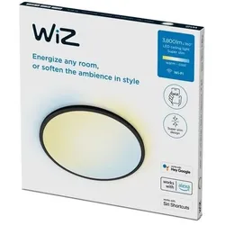 Philips WiZ 8720169071018 LED Deckenleuchte SuperSlim | 32W integrierte LED-Quelle | 3800lm | 2700-6500K