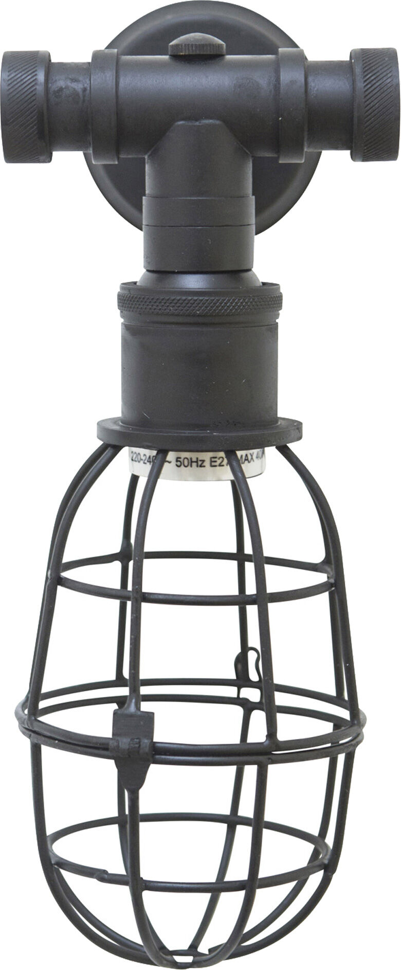 KS Verlichting Messing Wandlamp Sandford Antiek Zwart