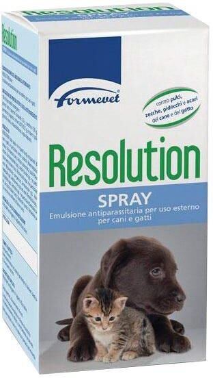 Resolution Formevet Spray Disinfestante Cani e Gatti 250 ml