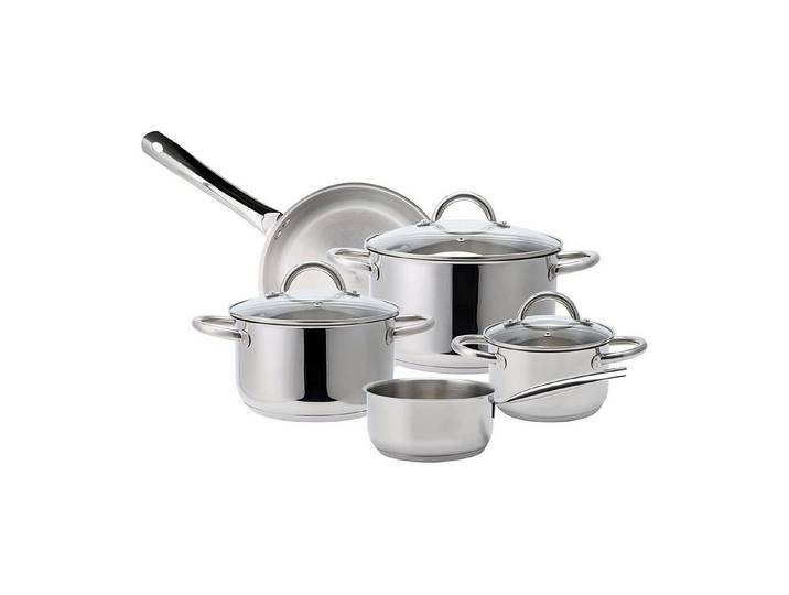 ECHTWERK Kochtopf Kochtopf-Set 8tlg silber, (8-tlg)