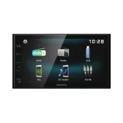Kenwood DMX125DAB 17,3 cm 2-DIN-Receiver mit Bluetooth-Modul und DAB+ Digital...