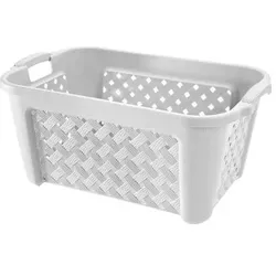 Tontarelli, Wäschekorb, rechteckiger bekleidungskorb 35 l arianna weiss (35 l)