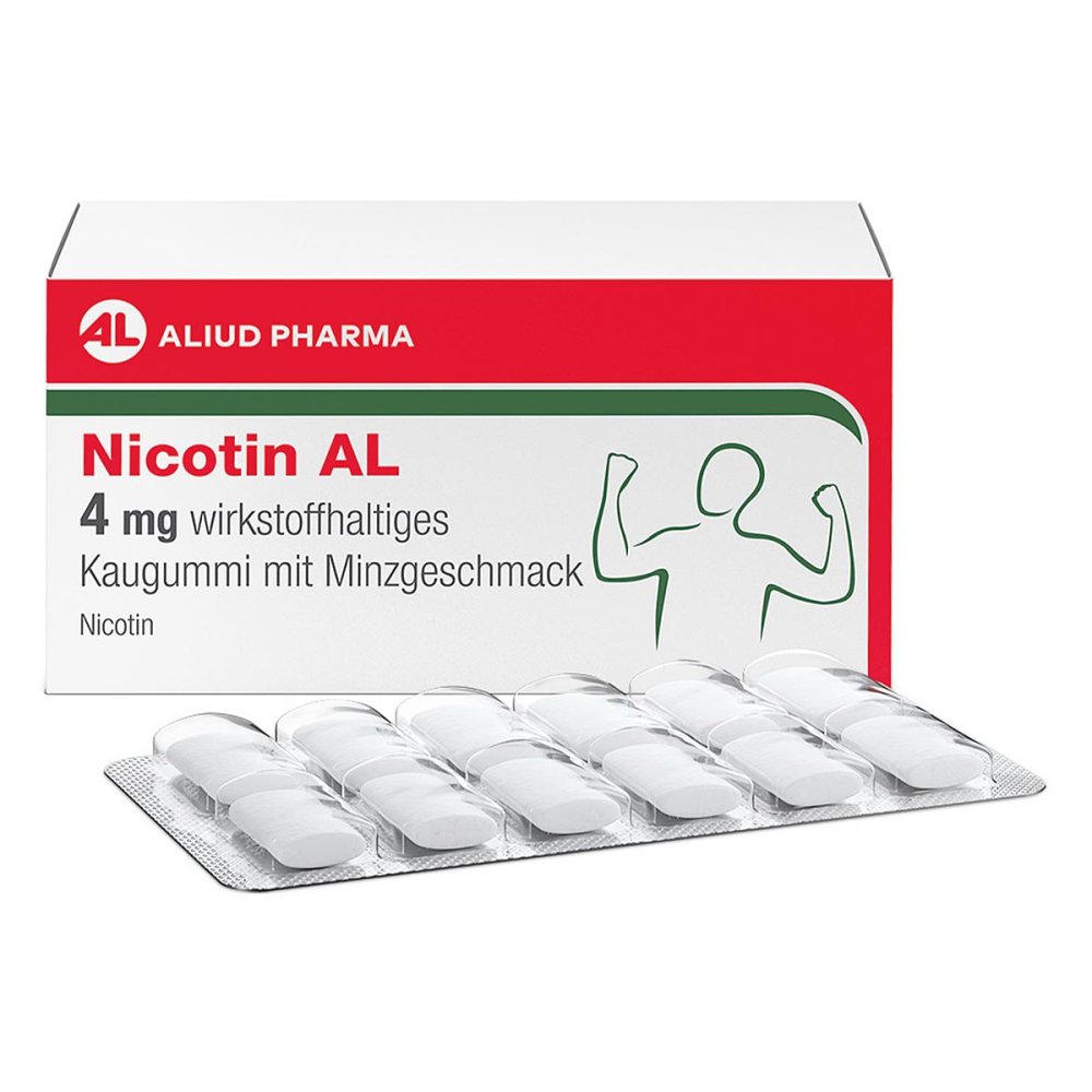 ALIUD Pharma GmbH Nicotin AL 4 mg Kaugummi mit Minzgeschmack 20335659