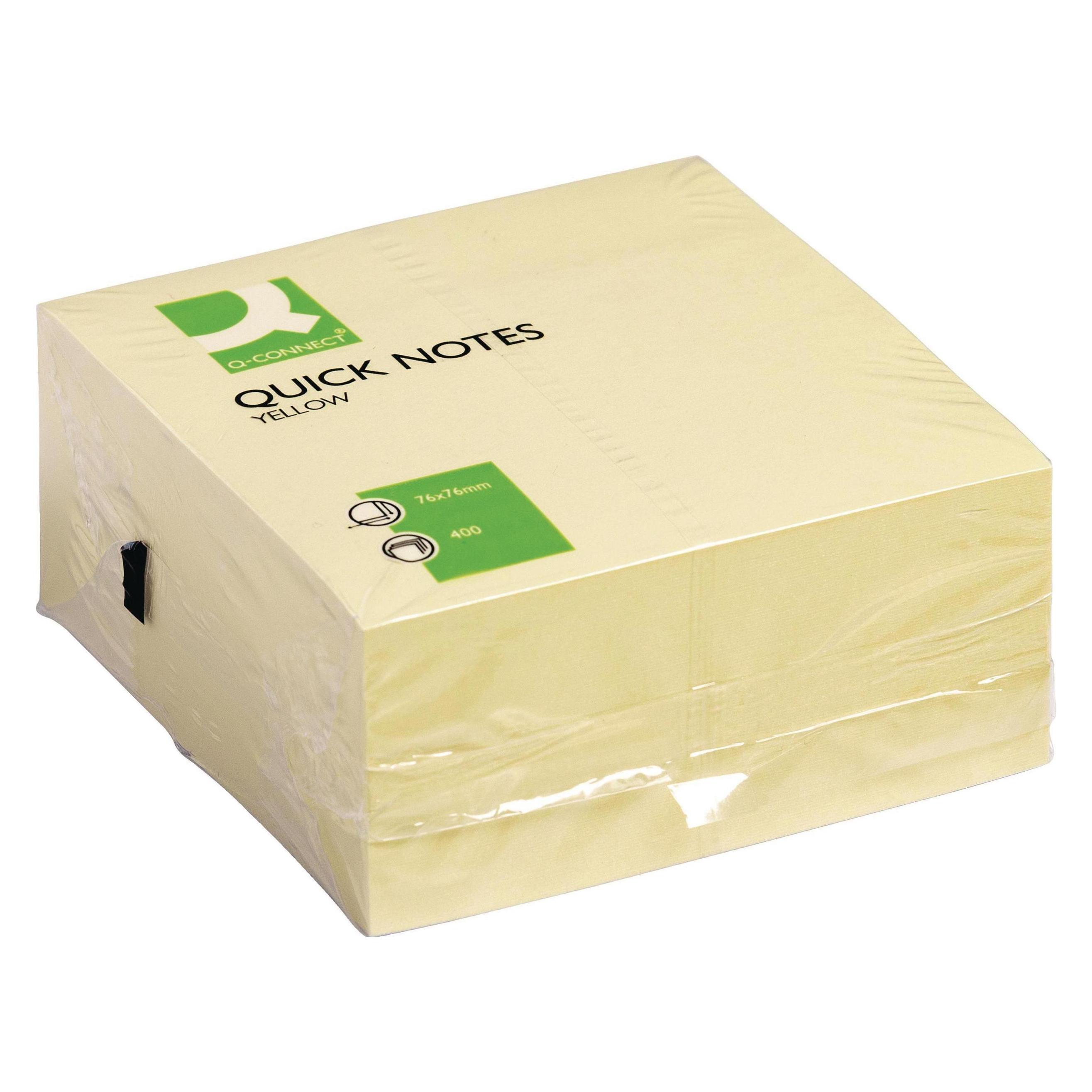 Q-Connect Haftnotizen Quick Notes Würfel (76 x 76 mm) (KF01346)