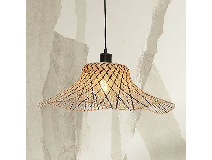 Suspension Ibiza - Type A Ø 50cm Multicolore/Beige/Noir Bambou E27