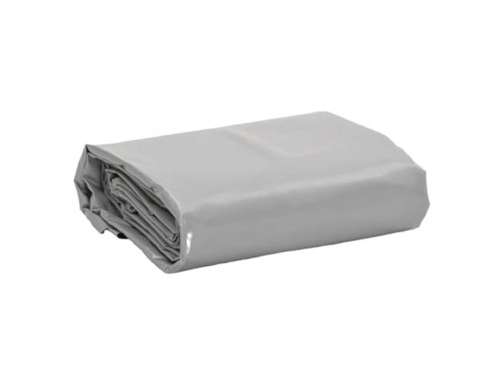 vidaXL Bâche 650g / m² Gris 3 x 3 m Toile avec revêtement en PVC