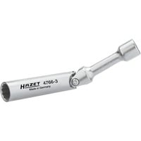 Zündkerzenschlüssel 4766-3, 14mm, Steckschlüssel 3/8", mit Kronenfeder