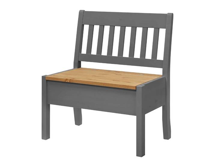 Banc Boston 83cm Marron/Gris/Epicéa gris/Epicéa lessivé Sans accoudoirs