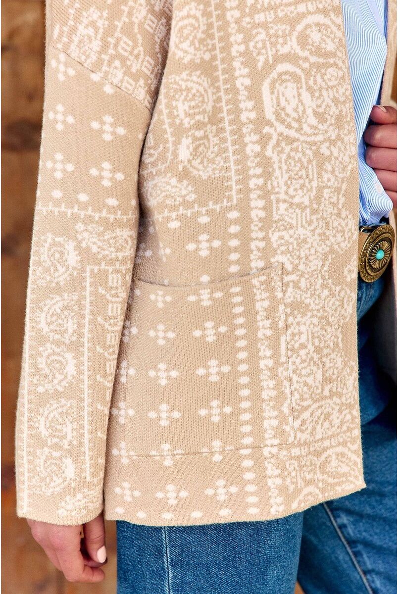 LA PETITE ETOILE Gilet imprimé bandana, MODENA