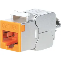INT 791328 - Keystone Modul RJ45, Cat.6a, STP, Slimline, orange