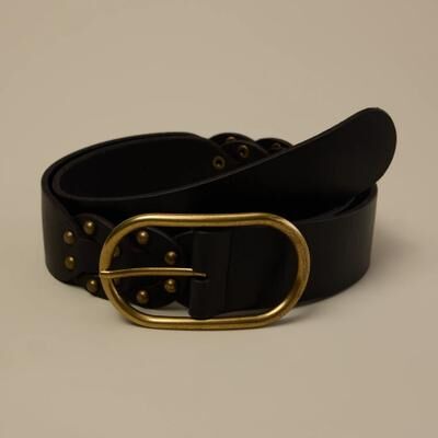 Lucky Brand Stud Link Belt - Women's Accessories Belts in Black, Size M