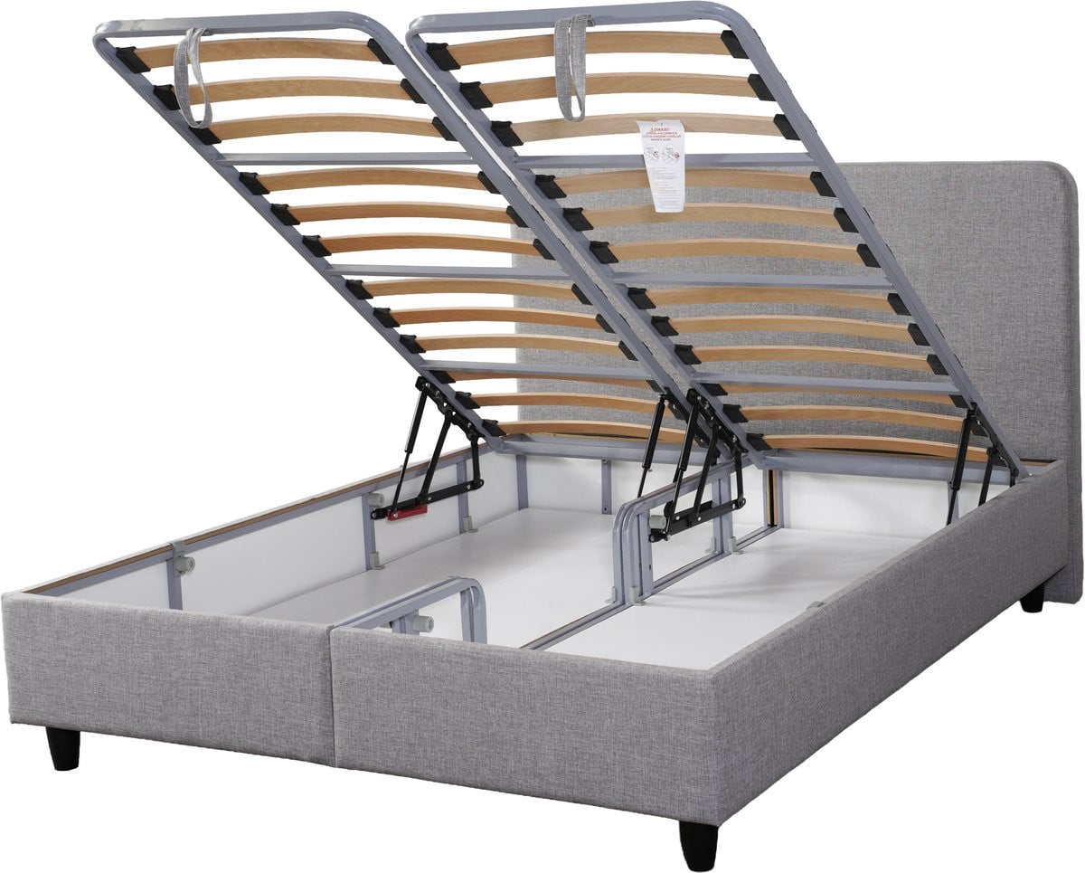 Swissbedding Smart Opberg Boxspring 180x200 cm met Lattenbodem en Ergonomische Pocketverenmatras
