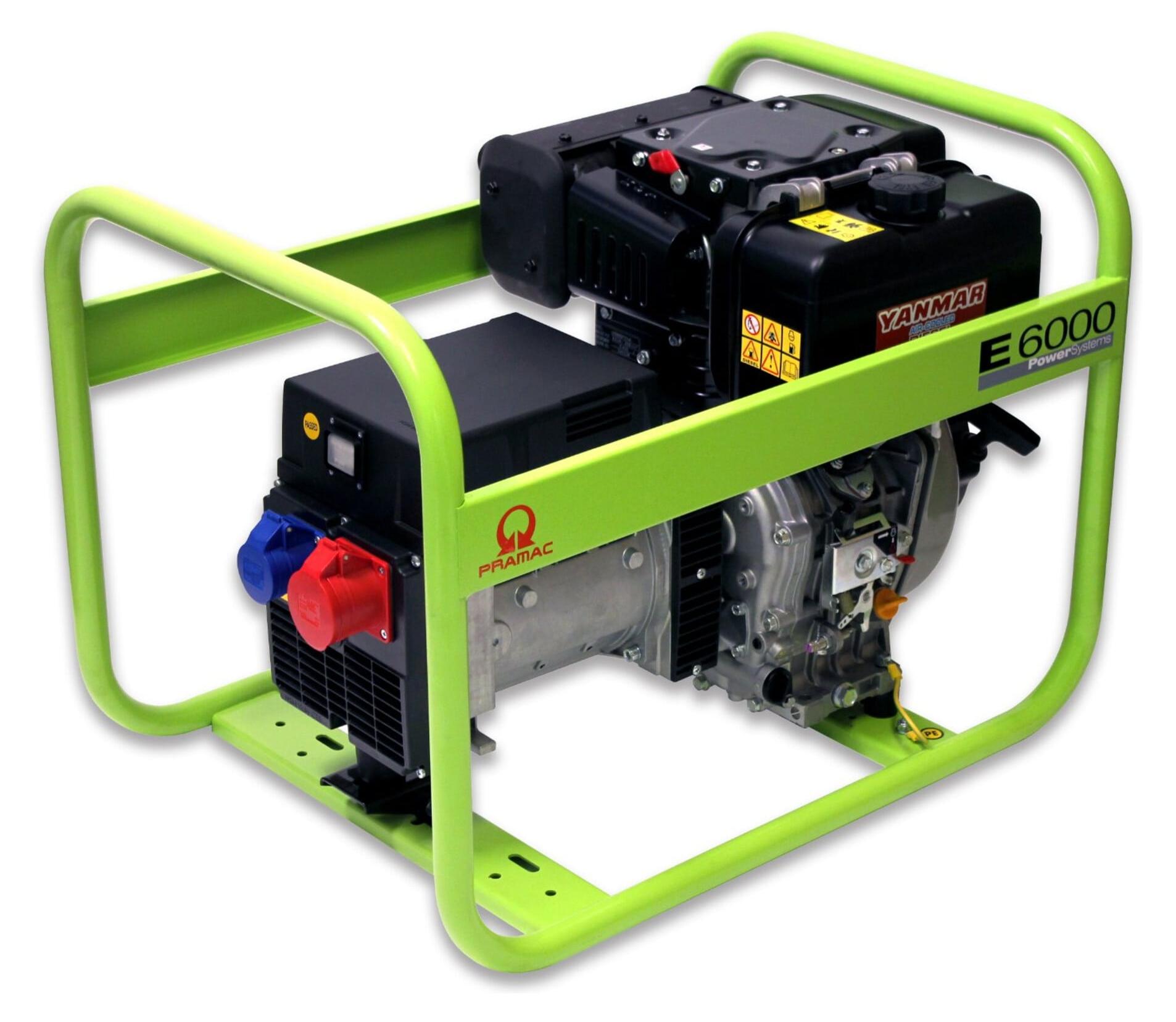 Pramac Diesel Stromerzeuger, E 6000 230V / 400V, Notstromaggregat