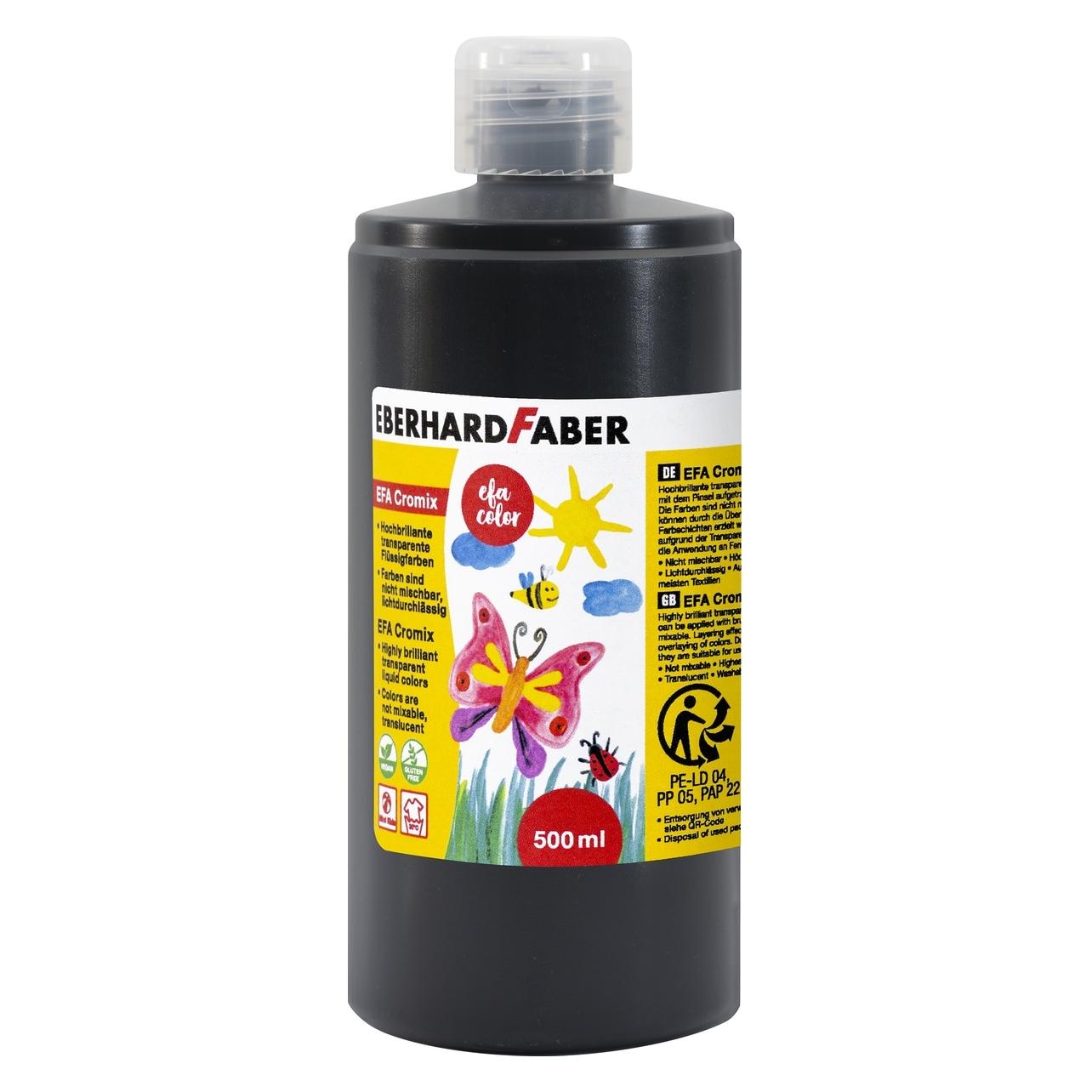 EberhardFaber EBERHARD FABER EFA Cromix Transparentfarben schwarz 500,0 ml (500 ml) (574999)