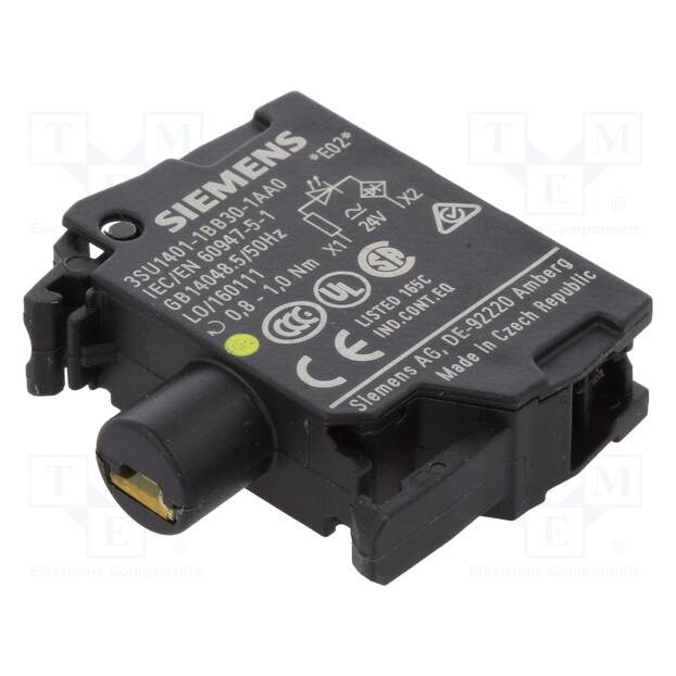 Siemens LED module yellow for front plate mount (3SU1401-1BB30-1AA0)
