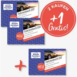 AVERY Zweckform Fahrtenbuch, Pkw mit Kraftstoffverbrauch Formularbücher, 2 St.