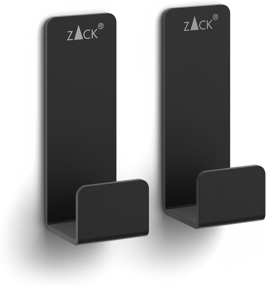 ZACK POTES  Handtuchhaken, klein, Set/2, Accessoires, 40609, schwarz - schwarz