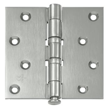Abus Tür-Kugellagerscharnier,schwer,B76xH102mm, gerollt, vernickelt (230405)