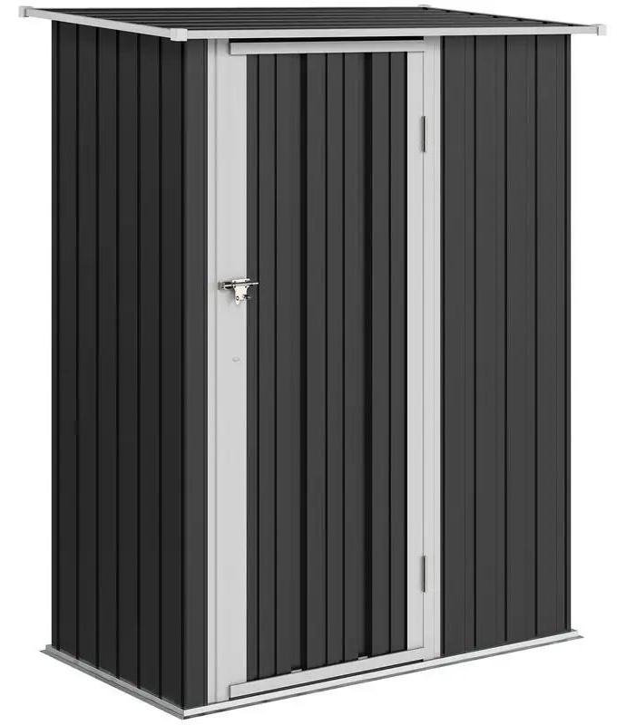 Metall Geräteschuppen - Gartenschuppen - 1,07 m² 142x86x189 cm - Wasserdicht - Satteldach - Abschließbare Tür - Armeegrün