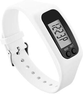 Smart Shopping Spot ActiveStep LED Pedometer Bracelet Step Tracker With Calorie Counter For Walking & Running white